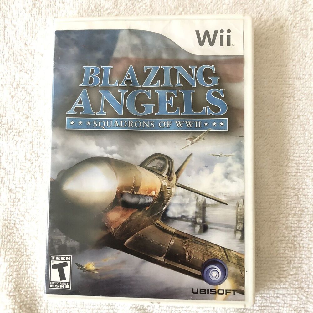 Blazing Angels:Squadrons of WWII-Wii Video Game-Professionally‎ Resurfaced